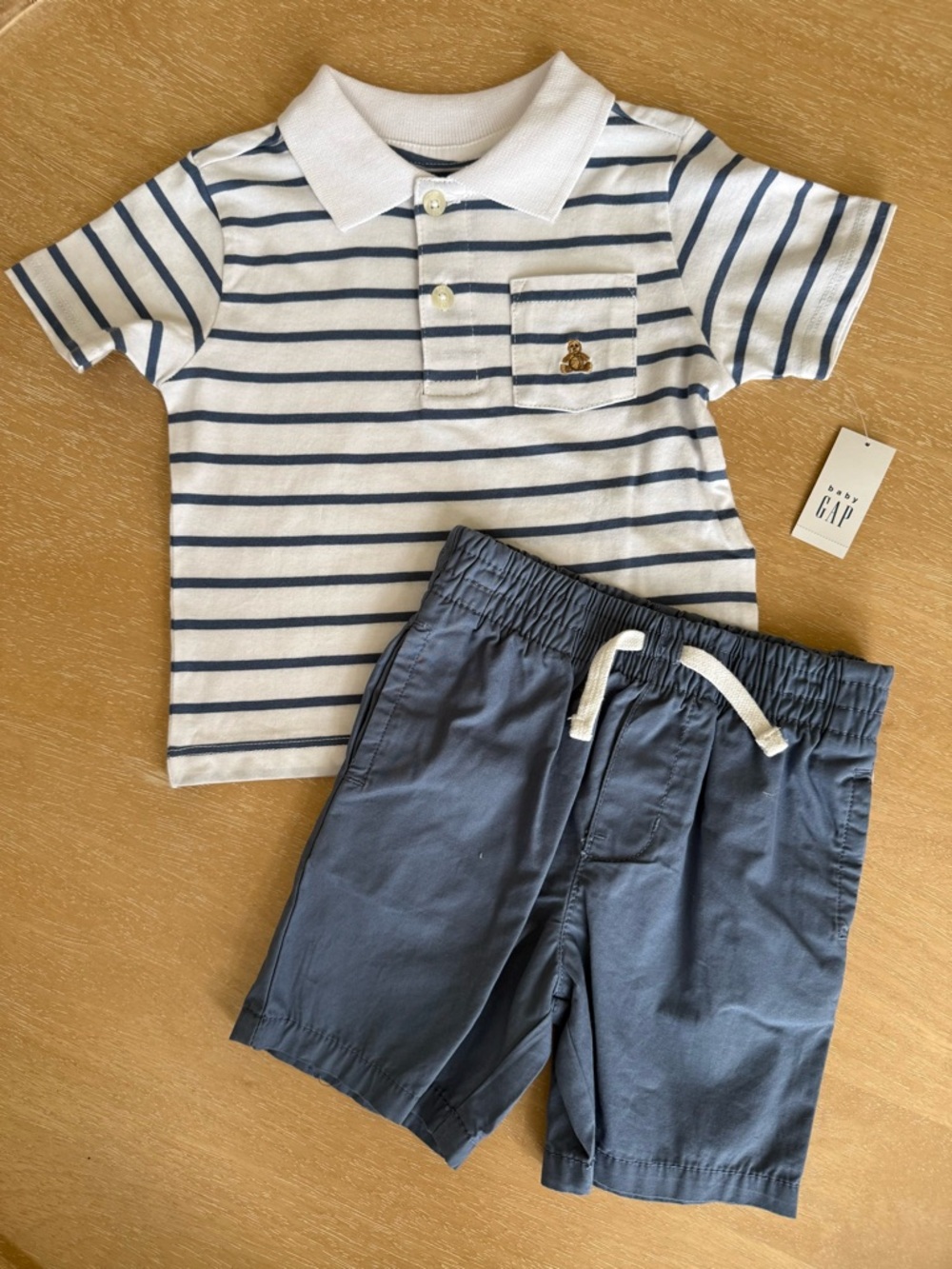 Baby Gap Polo Shirt and Short Set, Toddler Boy 18-24 m, NWT